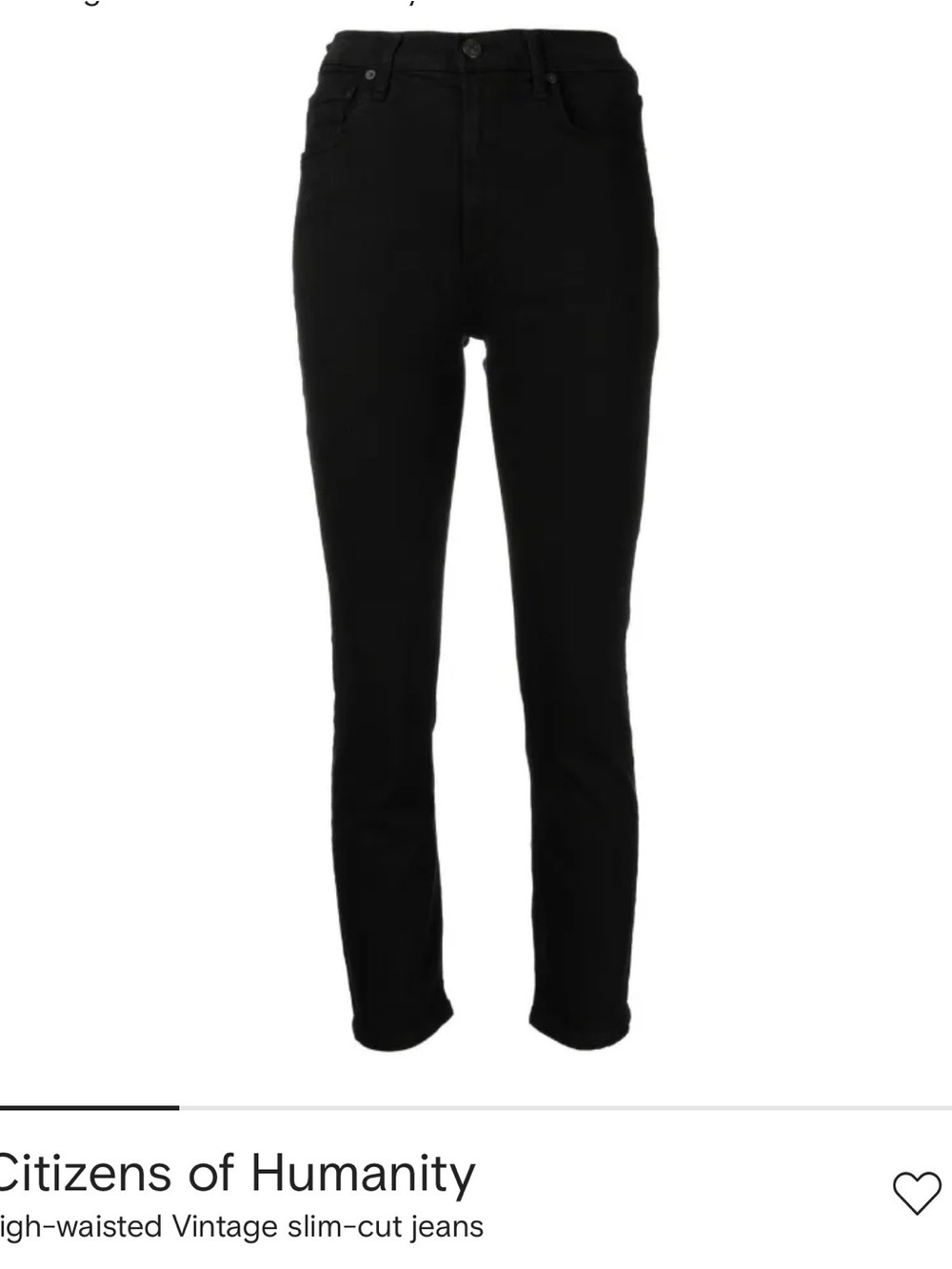 Citizens Of Humanity Black Skinny Jeans